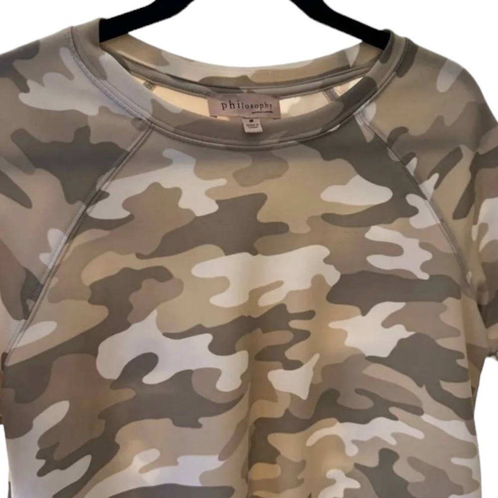 Philosophy Camo Shirt NWOT Medium Super soft